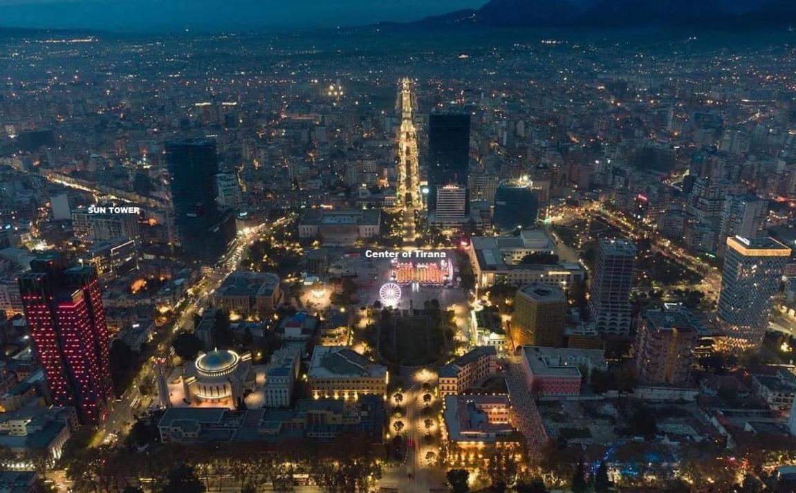Appartamento Sun Tower-Center Of Tirana Esterno foto