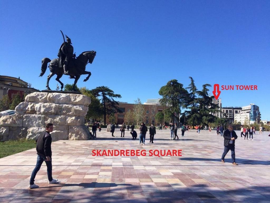Appartamento Sun Tower-Center Of Tirana Esterno foto